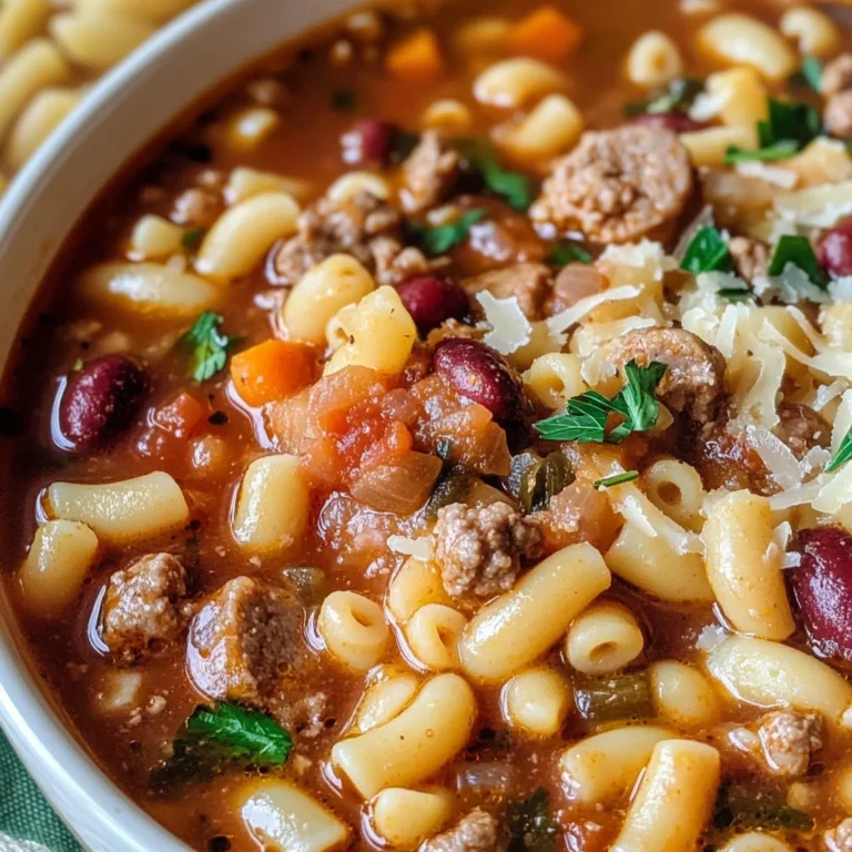 Spicy Italian Sausage Pasta e Fagioli