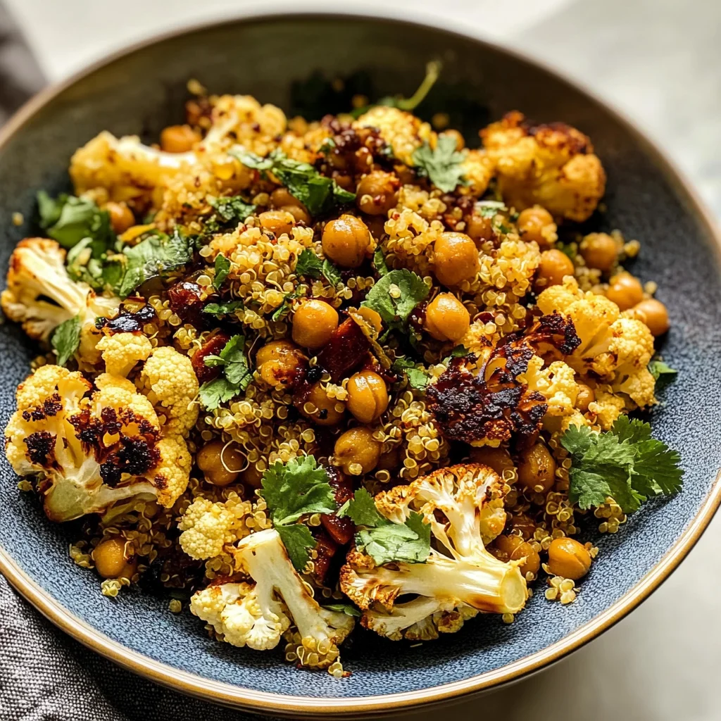 Spicy Roasted Cauliflower Salad