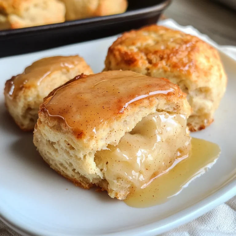 Apple Biscuits with Honey Butter Glaze