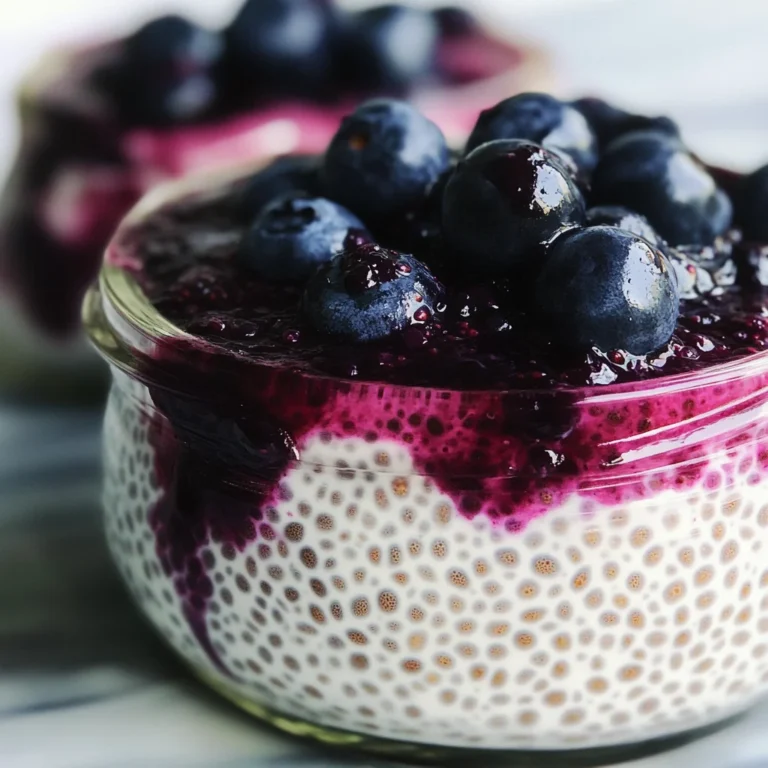 Blueberry Coconut Chia Seed Pudding