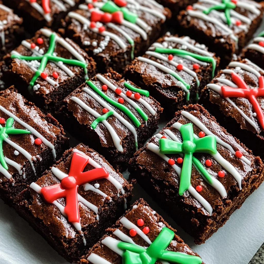 Christmas Present Brownies