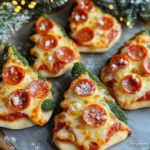 Christmas Tree Mini Pizzas