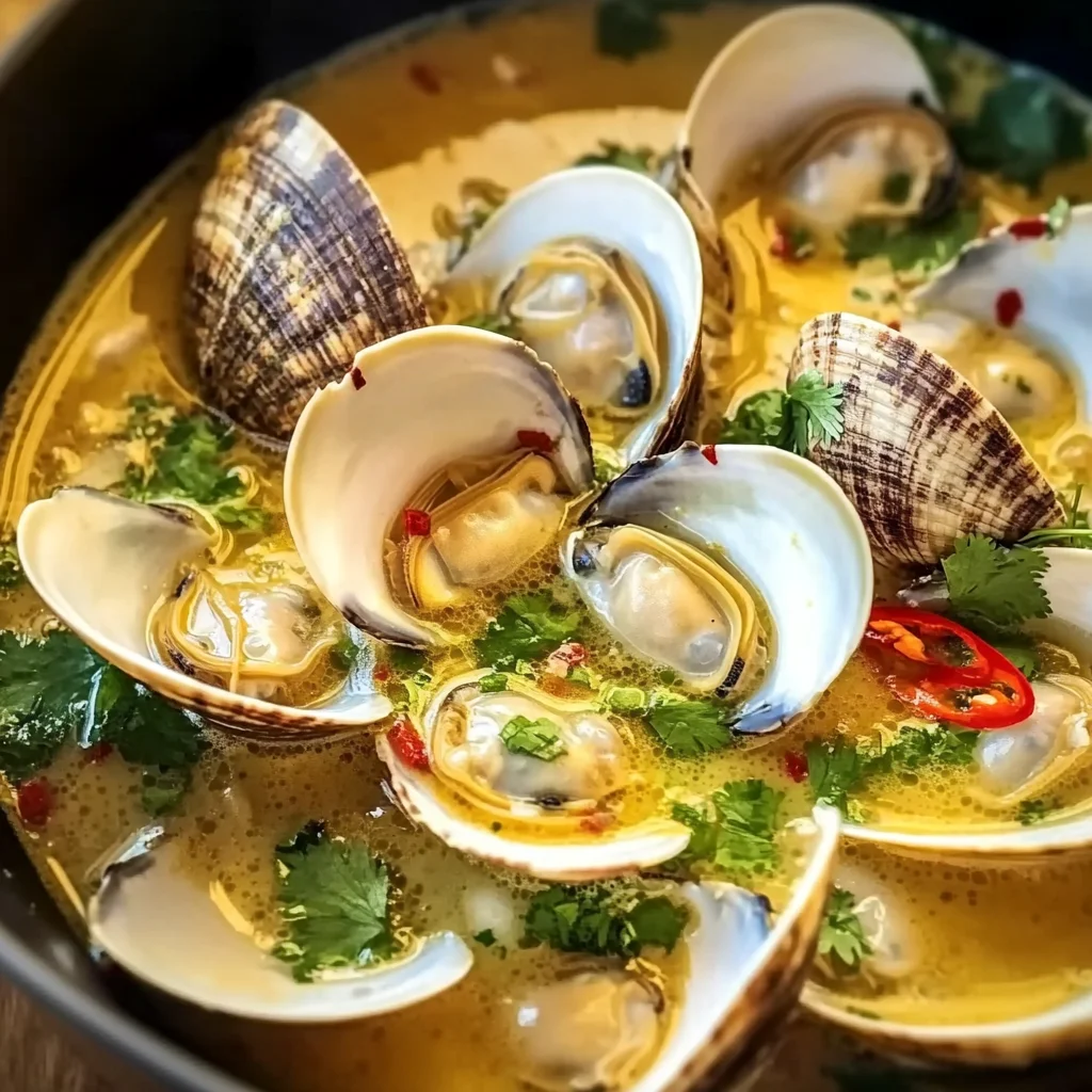 Coconut Broth Clams with Lemongrass: An Incredible Tropical Seafood Delight