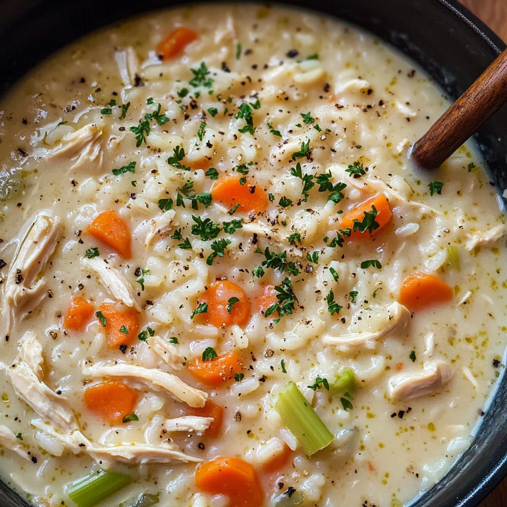 Crack Chicken and Rice Soup