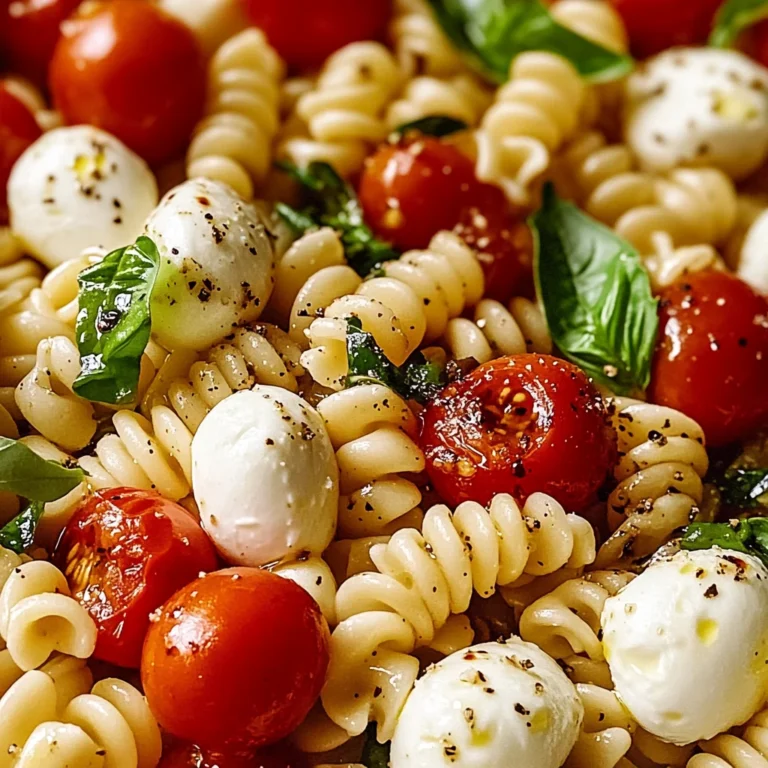 Creamy Caprese Pasta Salad