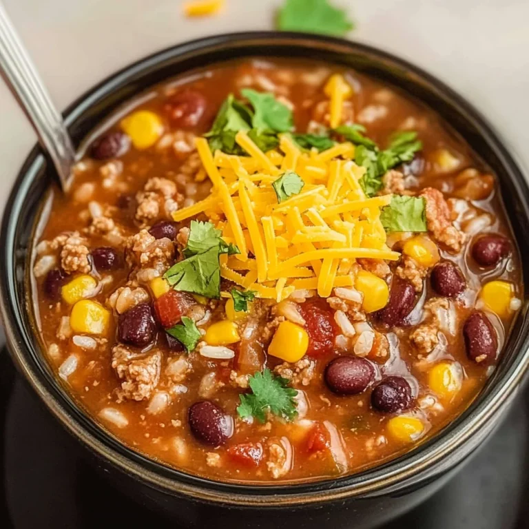 Crock Pot Taco Rice Soup Recipe