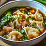 Easy Asian Dumpling Potsticker Soup