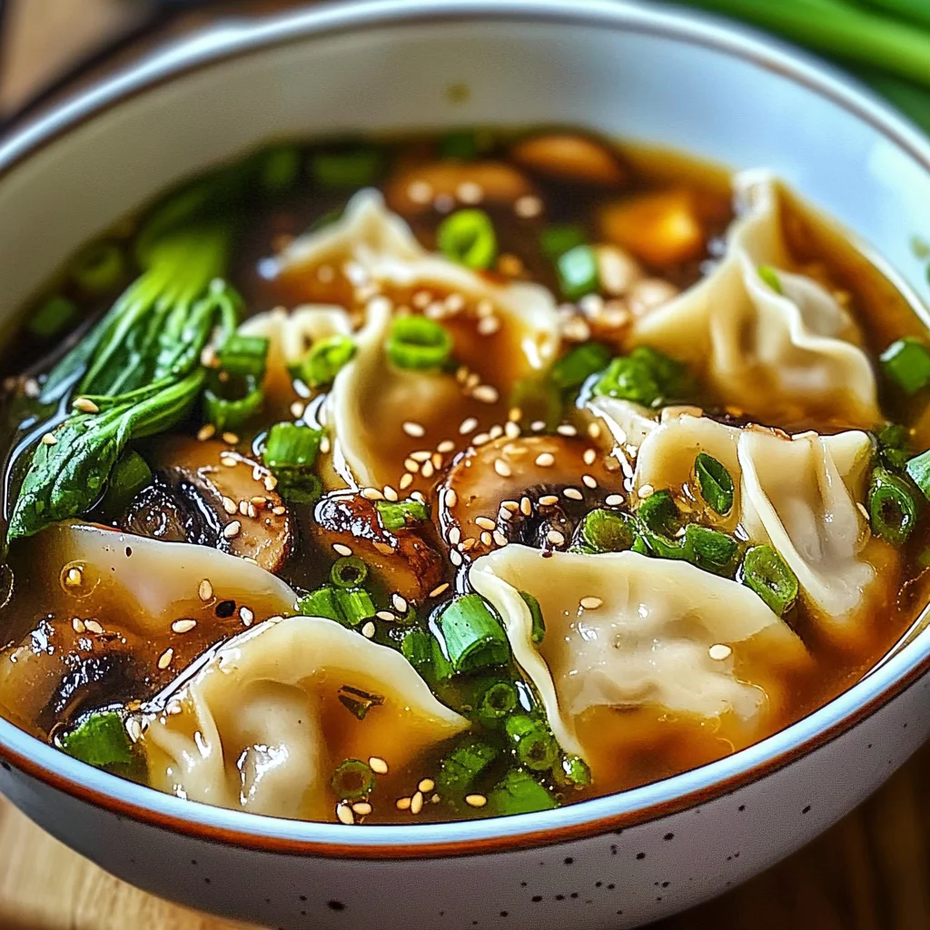 Easy Asian Dumpling Potsticker Soup