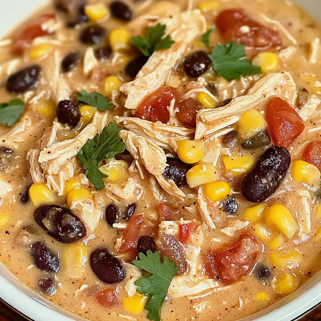 Easy Crock Pot Cream Cheese Chicken Chili