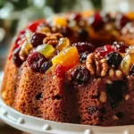 Healthy Christmas Fruit Bundt Cake