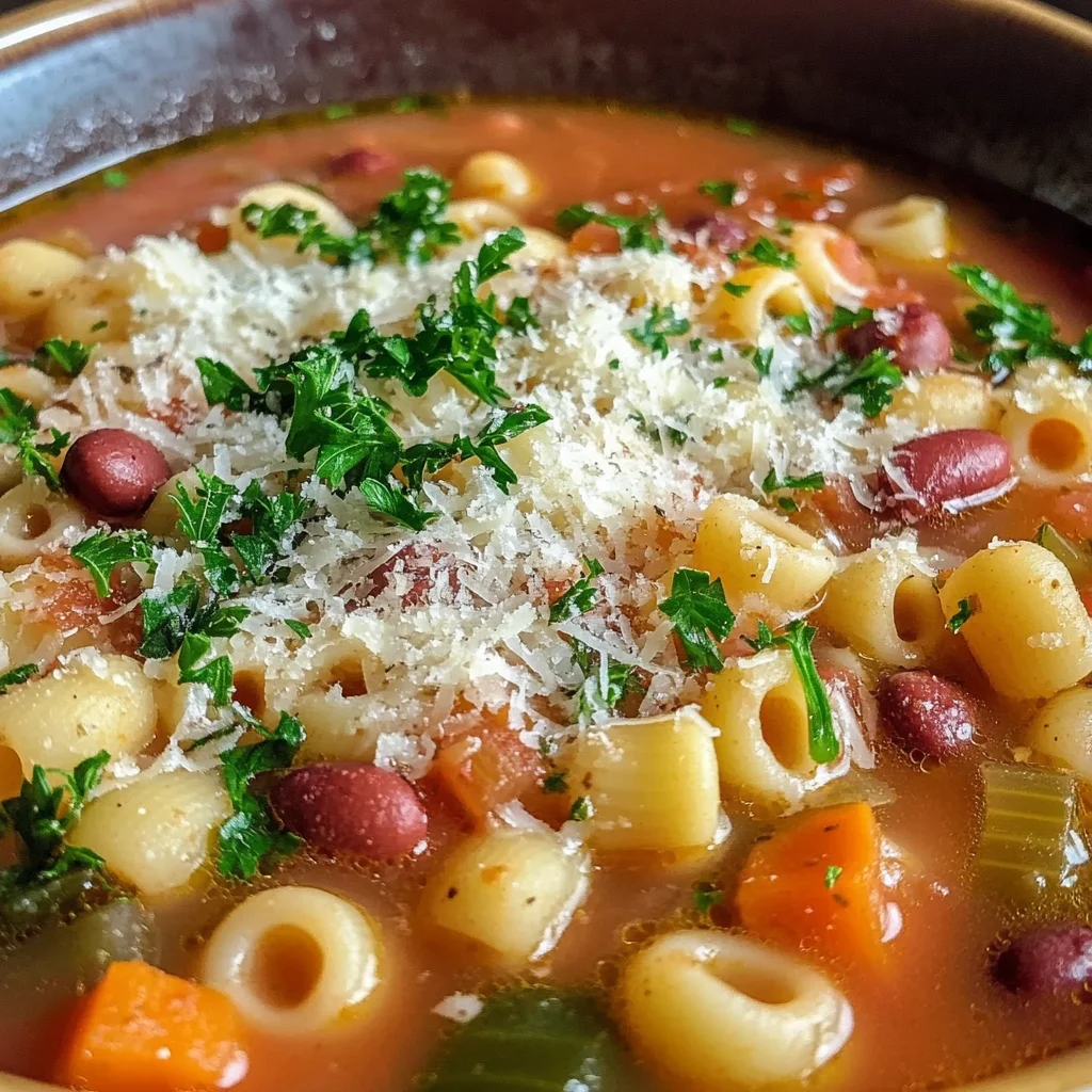 Hearty Italian Pasta Fagioli Soup