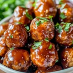 Honey BBQ Crockpot Meatballs