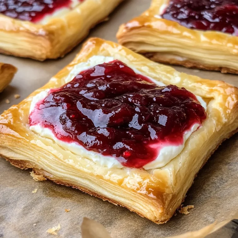 Leftover cranberry sauce cheese danish