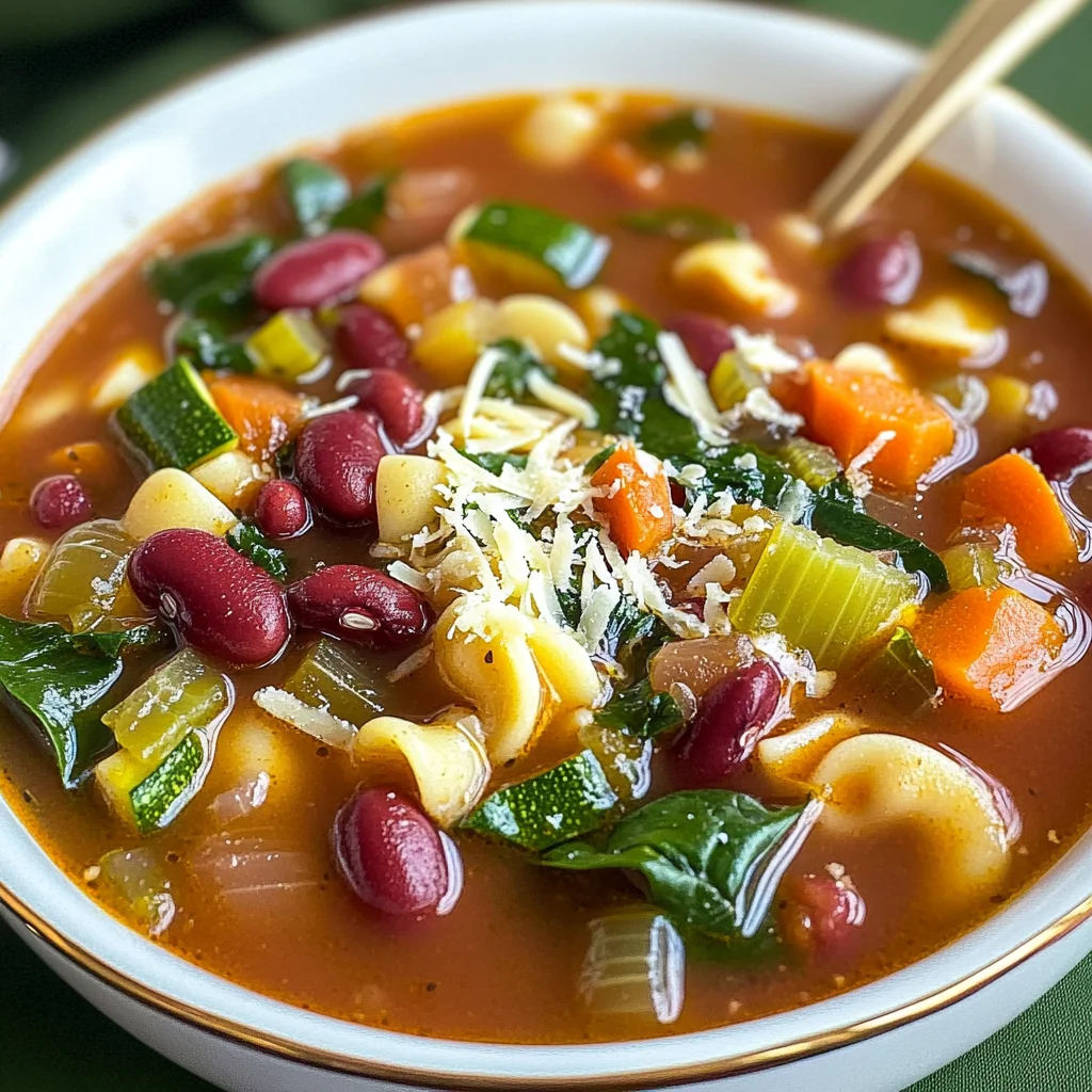 Olive Garden Copycat Minestrone Soup {Slow Cooker}