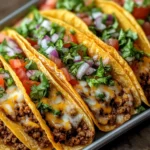 Oven-Baked Cheesy Tacos (Crispy & Loaded) You’ll Love!