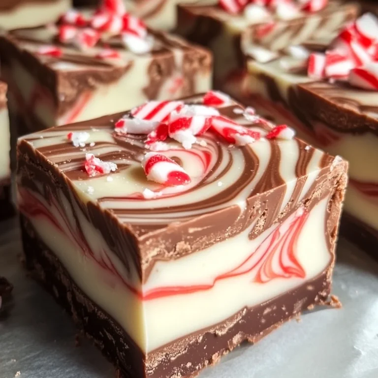 Peppermint Swirl Fudge