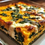 Pumpkin Spinach Polenta Casserole is a must-try dish!