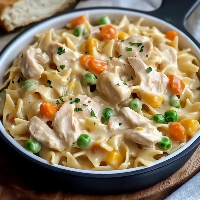 Quick Chicken Pot Pie Pasta