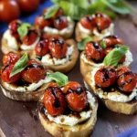Ricotta Bruschetta with Roasted Tomatoes