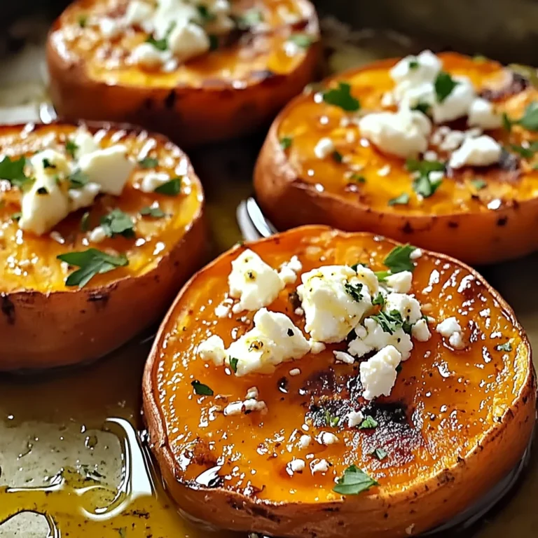 Roasted Sweet Potato Rounds with Honey & Feta Bliss