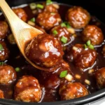 Slow Cooker Apple Butter Meatballs