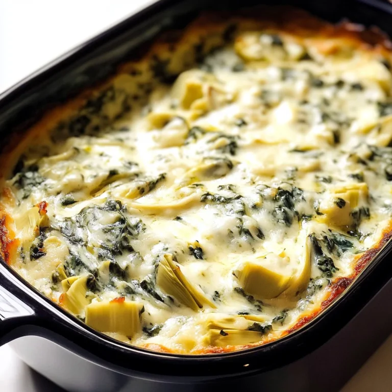 Slow Cooker Spinach Artichoke Dip