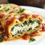 Spinach Lasagna Roll-Ups