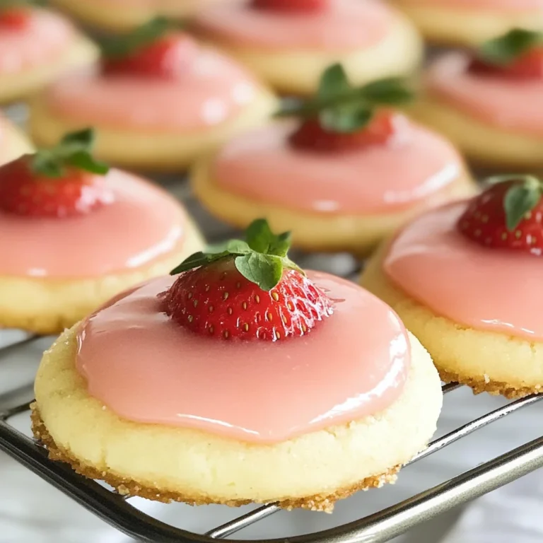 Strawberry Lemonade Melt Away Cookies