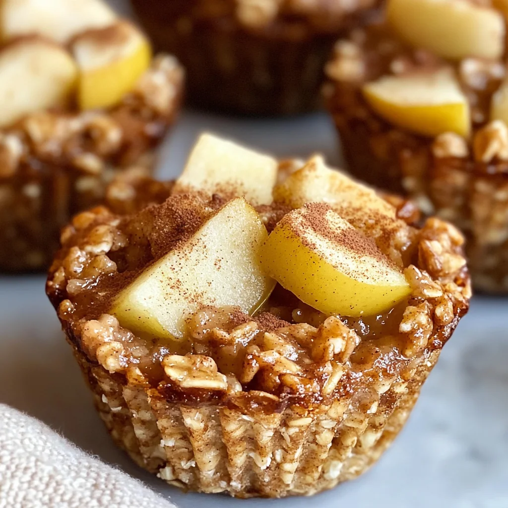 Tasty Baked Apple Cinnamon Oatmeal Cups