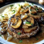 Bobby Flay Salisbury Steak with Mushroom Gravy
