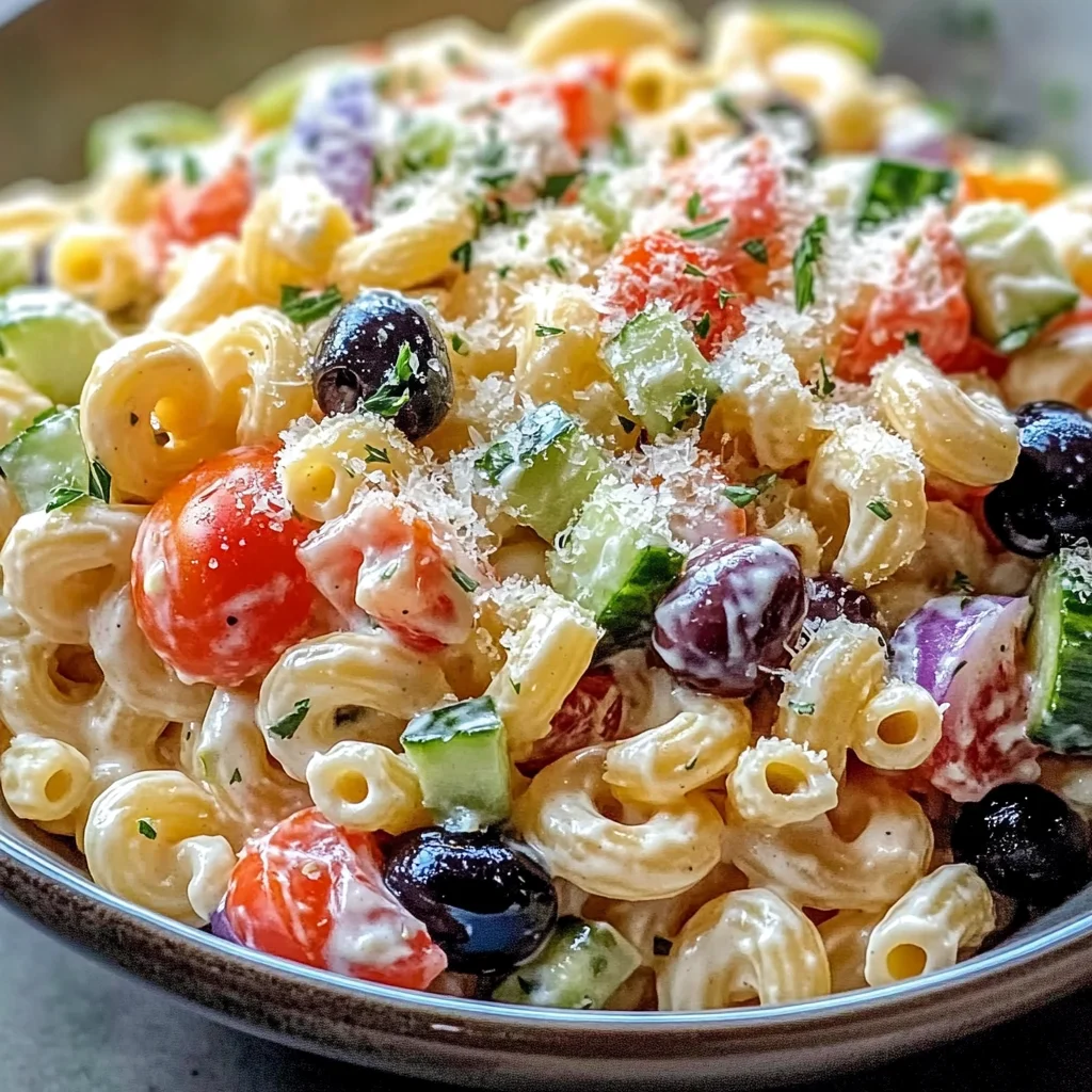 Classic Creamy Italian Macaroni Salad