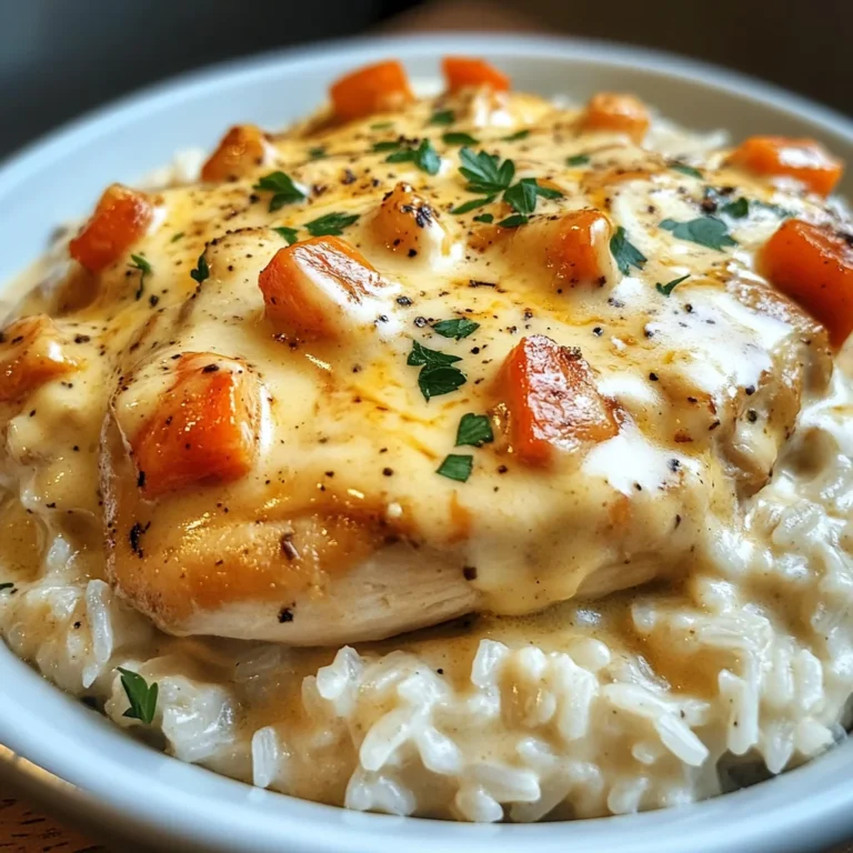 Creamy Smothered Chicken and Rice