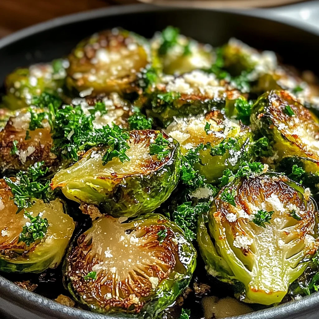 Delicious Garlic Butter Roasted Brussels Sprouts: A Flavorful Side Dish Recipe