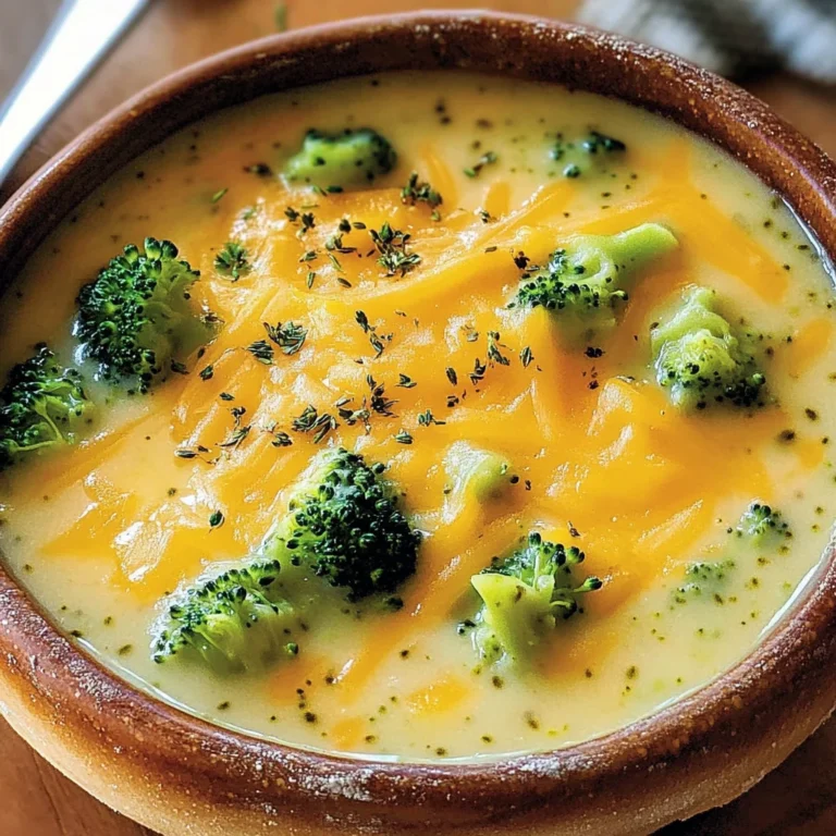Easy Broccoli Cheddar Soup