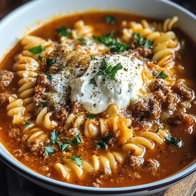 Easy Lasagna Soup Recipe: Cheesy Beef & Tomato Pasta