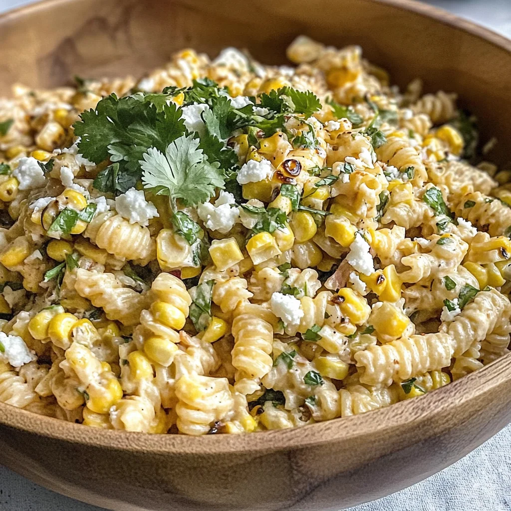 Elote Pasta Salad Recipe (Mexican Street Corn)