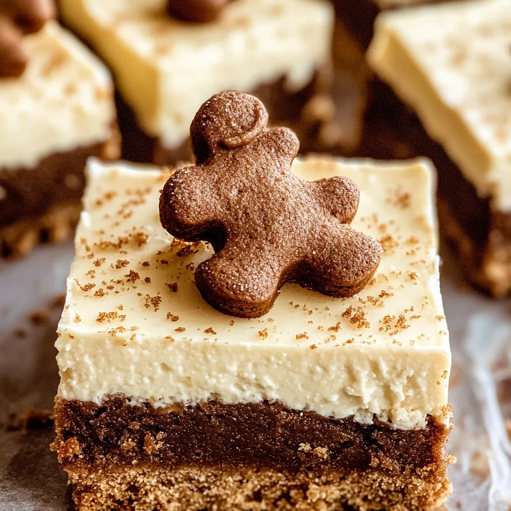 Gingerbread Cheesecake Bars