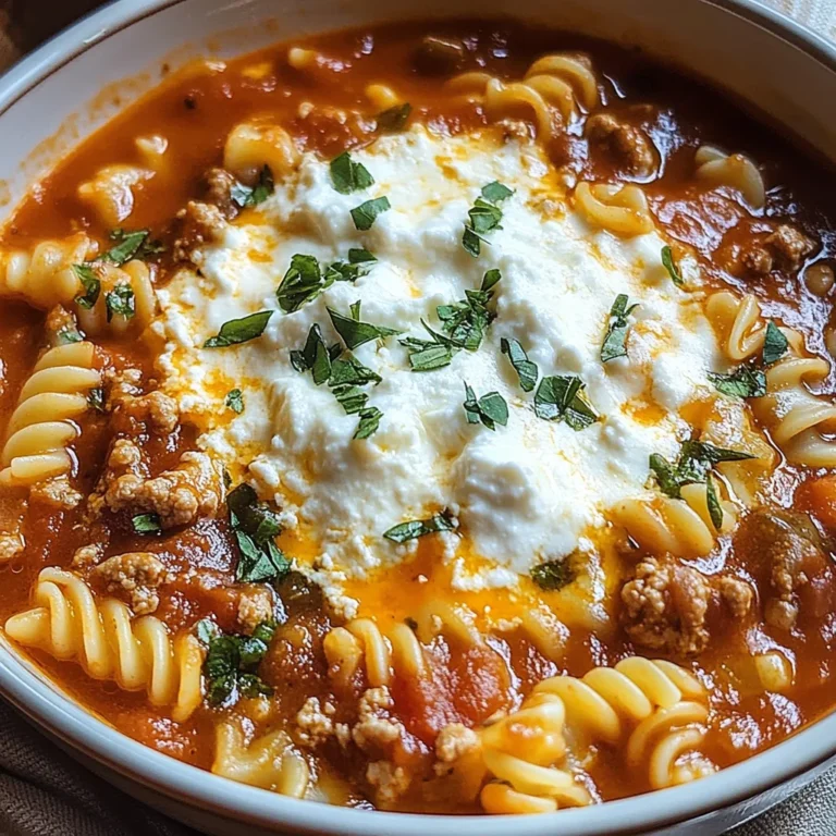 Irresistible Lasagna Soup