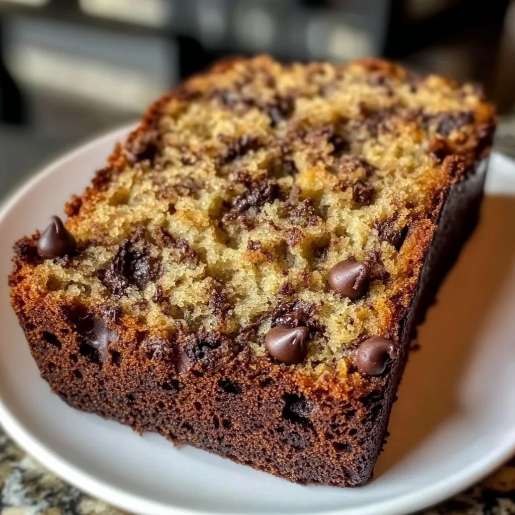 Irresistible Super Moist Chocolate Chip Banana Bread
