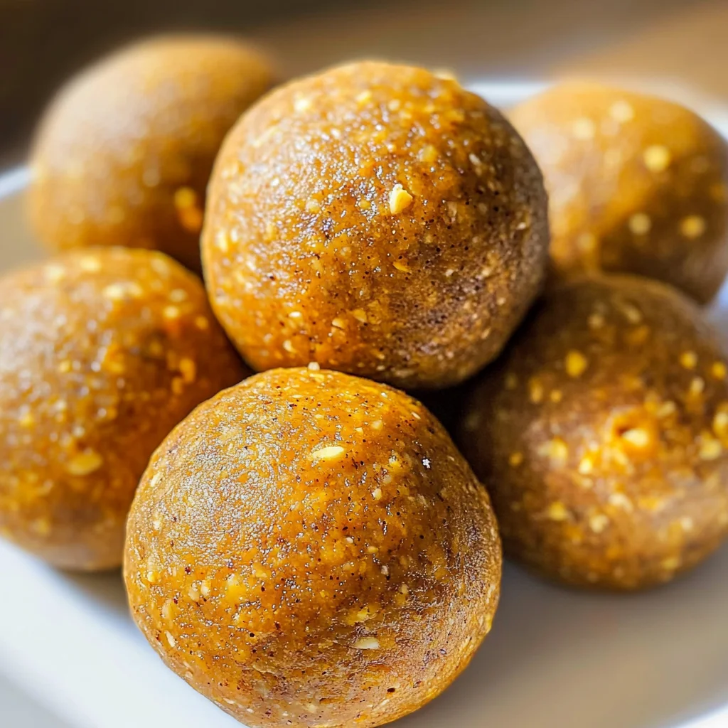 No-Bake Healthy Pumpkin Pie Energy Balls