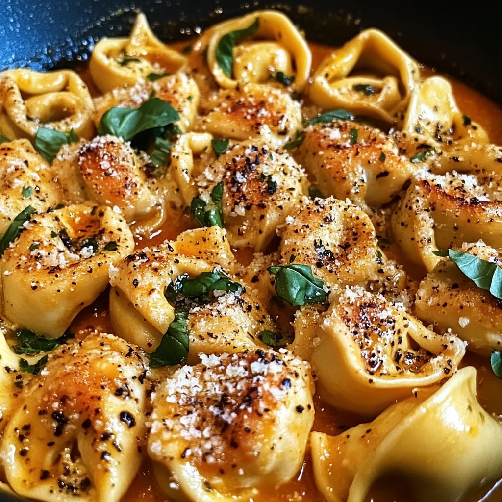 One-Pot Spicy Garlic Butter Chicken Tortellini