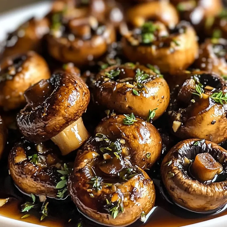 Roasted Balsamic Soy Garlic Mushrooms - theamazingfood
