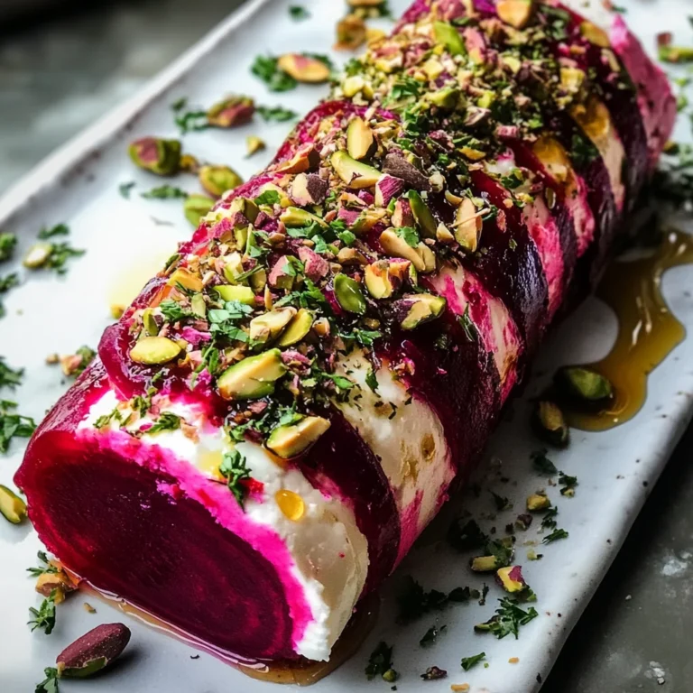Roasted Beet & Goat Cheese Log: A Vibrant Appetizer to Impress