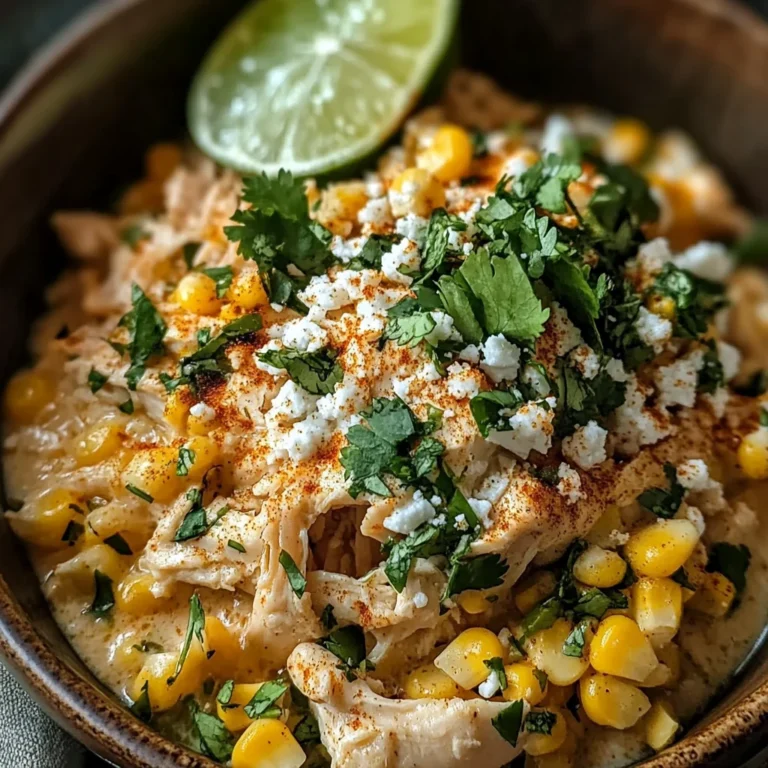 Slow Cooker Street Corn Chicken: Creamy, Zesty, and Effortless Dinner Magic