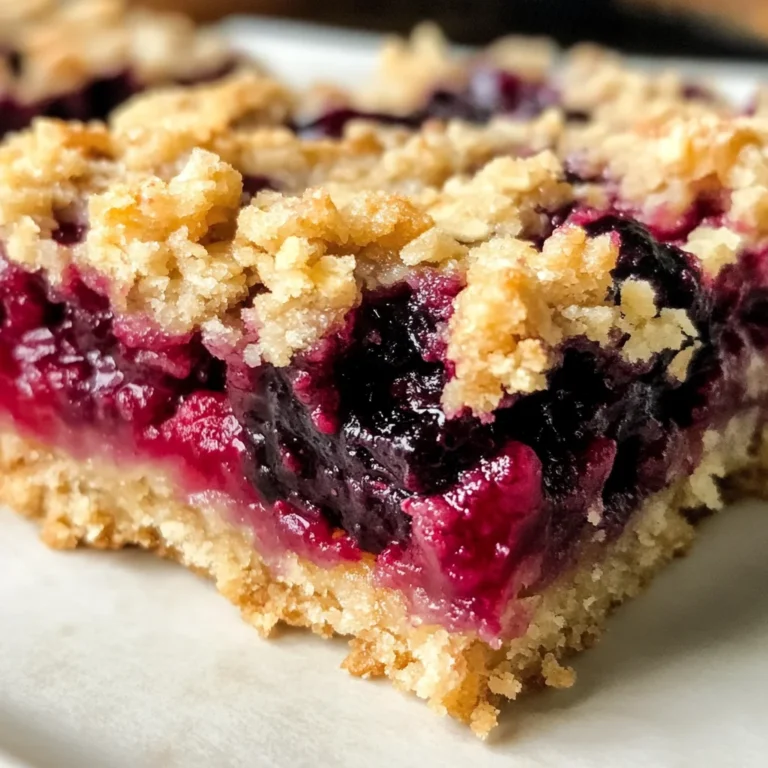 Vegan Berry Crumble Bars