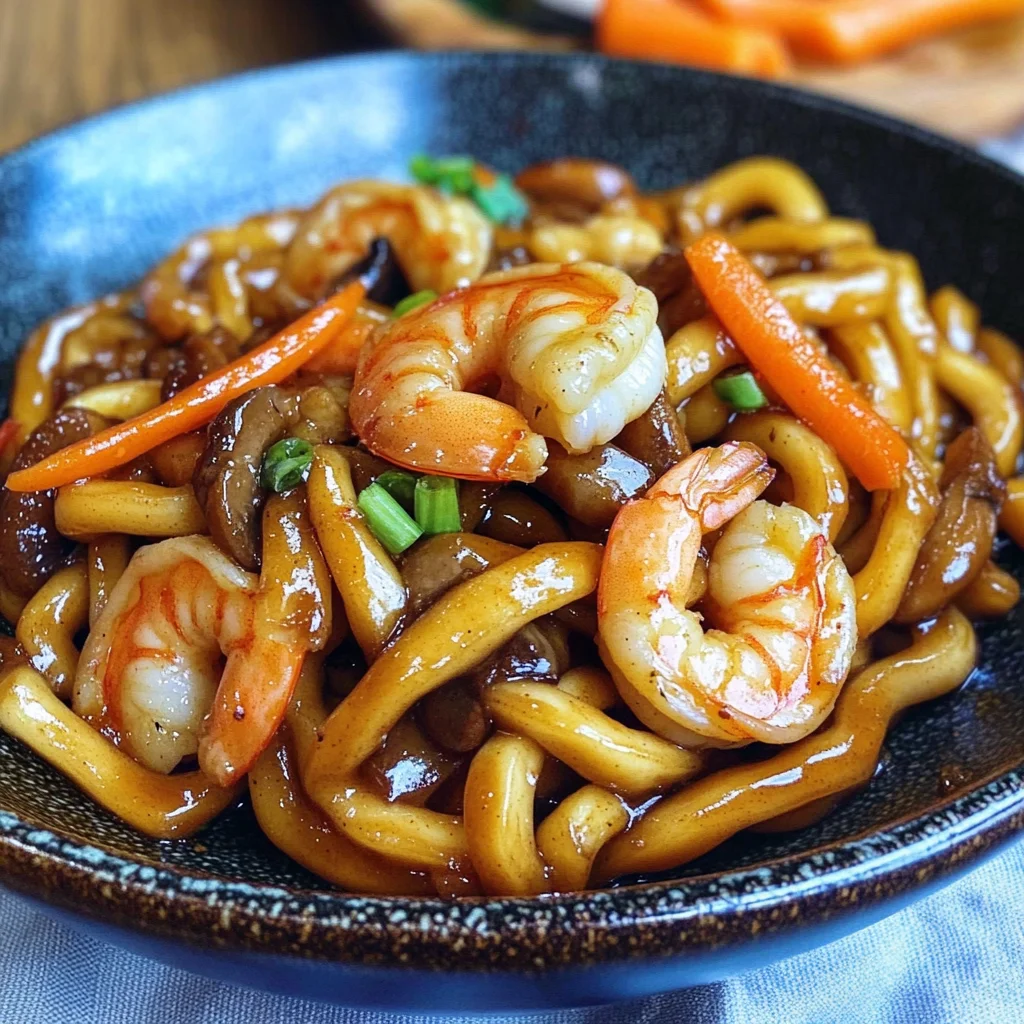 Yaki Udon with Shrimp