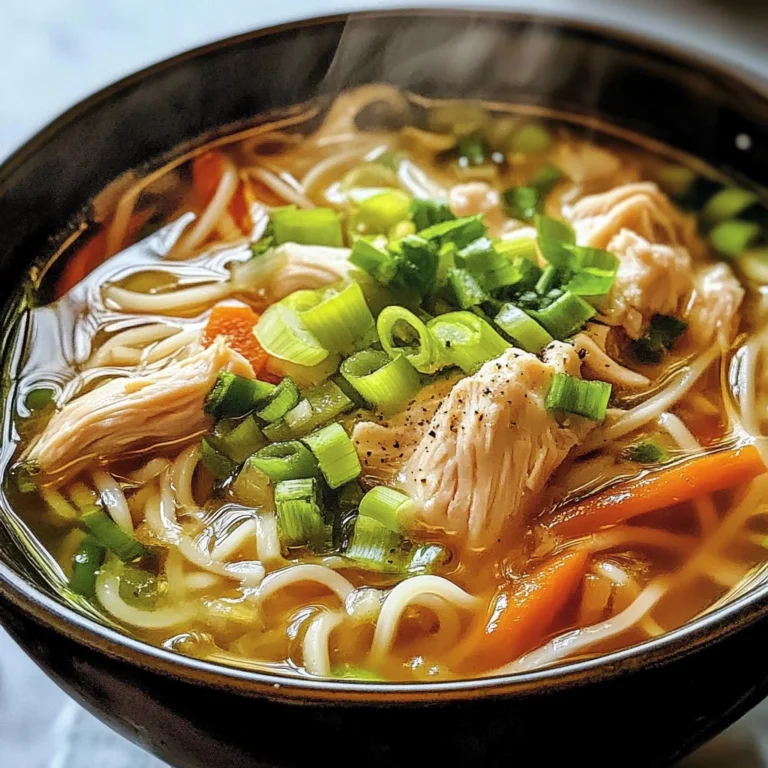 Aromatic Ginger Scallion Chicken Noodle Soup - Alrightwithme