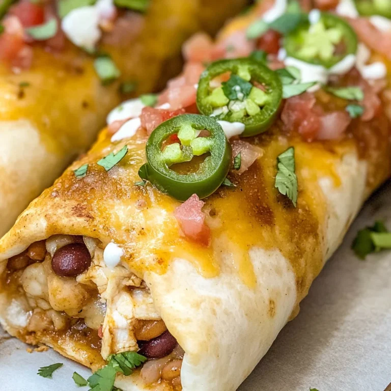 Baked Chicken Chimichanga
