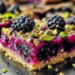 Blackberry Pistachio Dream Bars: Irresistible Homemade Bliss