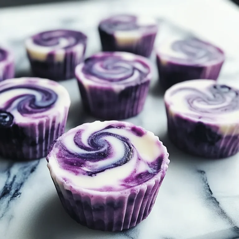 Blueberry Swirl Yogurt Bites